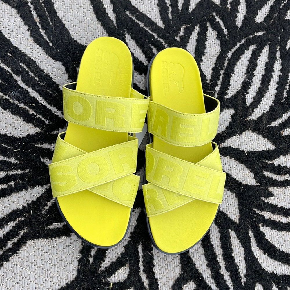 Sorel slip on sandals
